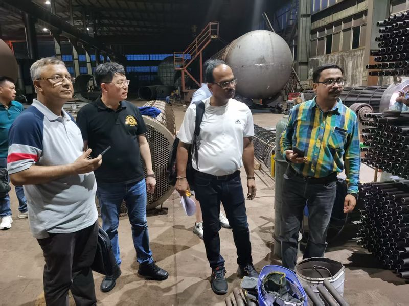 2025年8月20日，印度合作廠家到我司參觀
